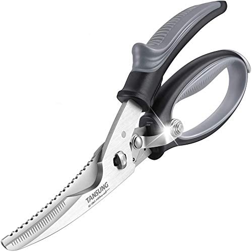 TANSUNG Poultry Shears Come-apart Kitchen Scissors Anti-rust Heavy Duty 소프트 Grip Handles