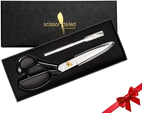 Sewing Scissors 9 inch + Free Hobby Knife &ndash Industrial Heavy Duty Stronger Than 스테인레스 스틸 프로페셔널 Fabric 가죽 Dressmaking Tailoring Quilting Home & Office 아트 School
