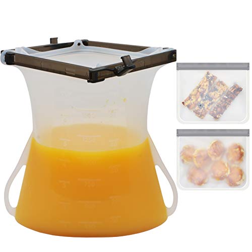 집들이선물 실리콘 밀폐용기 세트 옵션 택1 (수량 확인하세요) Reusable Food Storage Bags