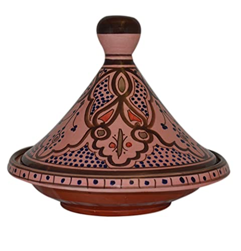 내 주방이 돋보이는 예쁜 타진 플레이트 Moroccan Handmade Serving Tagine Exquisite Ceramic With Vivid colors Original Medium 10 inches Across