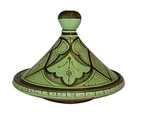 내 주방이 돋보이는 예쁜 타진 플레이트 Moroccan Handmade Serving Tagine Exquisite Ceramic With Vivid colors Original Medium 10 inches Across