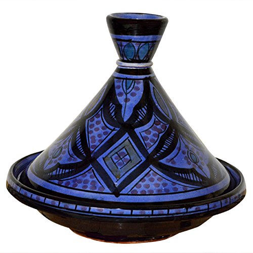 내 주방이 돋보이는 예쁜 타진 서빙 플레이트  Moroccan Handmade Serving Tagine Exquisite Ceramic With Vivid colors Traditional 10 inches Across