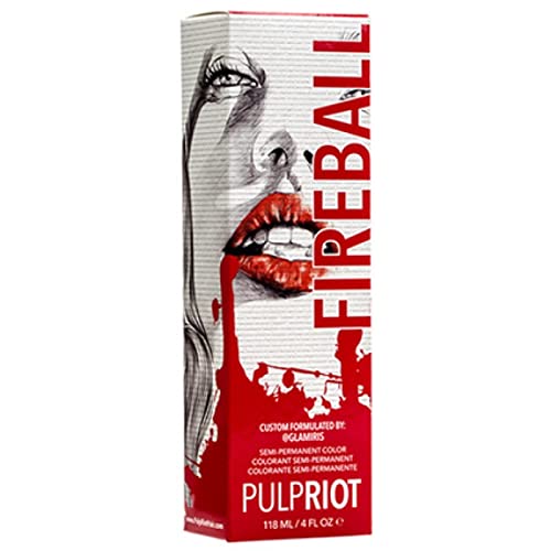Pulp Riot Semi-Permanent 헤어 Color- Fireball 4oz