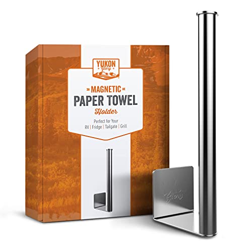 집들이선물 자석 키친타올걸이/홀더 Yukon Glory Premium Magnetic Mount Paper Towel Holder Durable Stainless Steel, Great for Outdoors, Attaches to Grills RV Fridges Tailgate and More