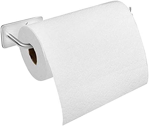 집들이선물 키친타올걸이/홀더 Paper Towel Holder Wall Mount, with Adhesive Stainless Steel Paper Towel Holder, No Drilling Required (12