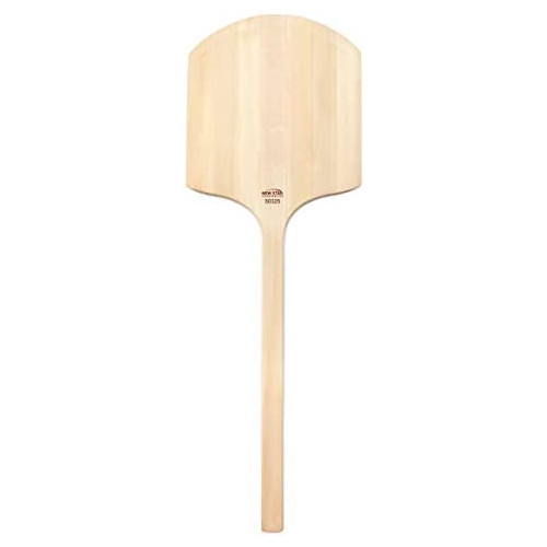 New Star Foodservice 50295 Restaurant-Grade Wooden Pizza Peel, 16 L x 14 W Plate, with 10 L Wooden Handle, 24 Overall Length