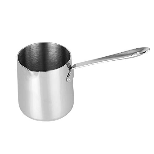 미니 커피/우유/버터/소스류 멜팅 냄비 HSTYAIG Butter Warmers Coffee pot Butter Milk Warmer Mini Butter Melting Pot with Spout 18/10 Stainless Steel (12oz/370ml)