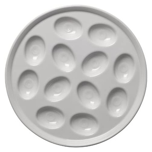 계란 접시 Fiesta 11-Inch Egg Tray White