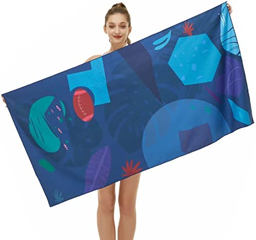 CHARS Microfiber Quick Drying Beach Towel 30" x 60" Carrying 가방 Super Absorbent Sand Free 어린이 Teens 성인 Travel 체육관 Camping Pool Yoga Outdoor Picnic