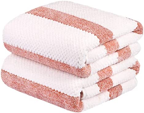 JML Microfiber Bath Towels Towel 2팩 30" x 60" Oversized 소프트 Super Absorbent Fast Drying Multipurpose Use 스포츠 Travel Fitness Yoga - Grey Diamond Pattern