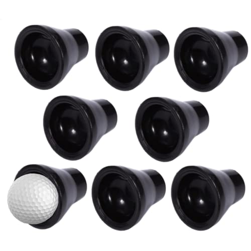 QIANG 8 Pcs 골프 Ball Retriever 퍼터 Picker Grip Pick Up Tool Black