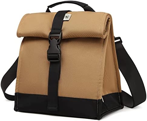 도시락가방 런치백 색상 택1 Sunny Bird Insulated Lunch Bag Rolltop Lunch Box Tote Bag for Women, Men, Adults and Teens