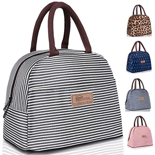 도시락가방 런치백 색상 택1 Buringer Reusable Insulated Lunch Bag Cooler Tote Box with Front Pocket Zipper Closure for Woman Man Work Picnic or Travel