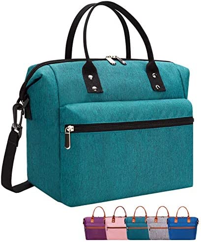 도시락가방 런치백 색상 택1 Leakproof Insulated Lunch Tote Bag with Adjustable & Removable Shoulder Strap, Durable Reusable lunch Box Container for Women/Men/Kids/Picnic/Work/School