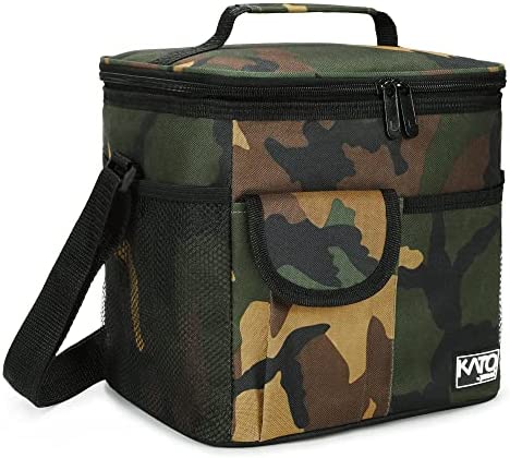 도시락가방 런치백 색상/사이즈 택1 Insulated Lunch Box for Women Men, Leakproof Thermal Reusable Lunch Bag with 4 Pockets for Adult & Kids, Lunch Bag Cooler Tote for Office Work by Tirrinia