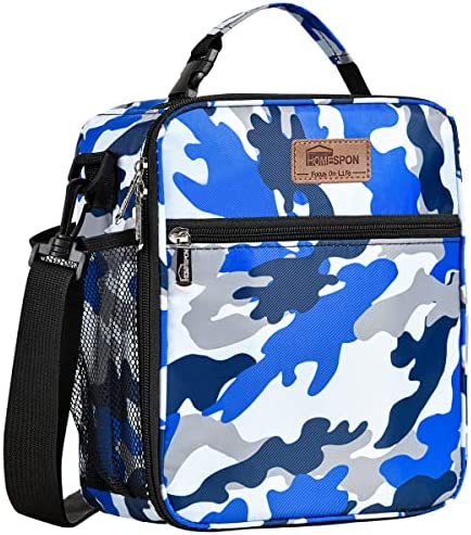 도시락가방 런치백 색상 택1 HOMESPON Reusable Lunch Bag Insulated Lunch Box Bento Cooler Tote with Front Pocket and Removable Adjuatable Shoulder Strap For Woman/Man/School/Office