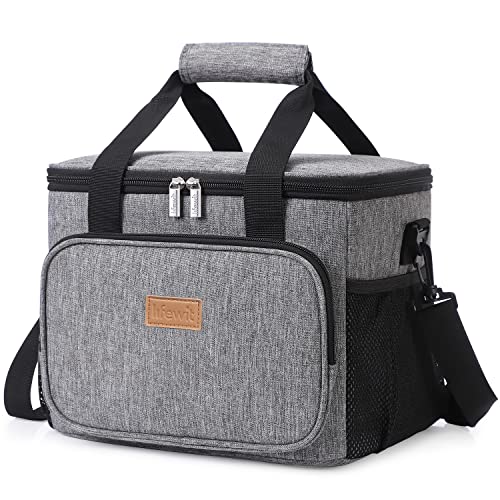 도시락가방 런치백 색상/사이즈 택1 Lifewit Large Lunch Bag Insulated Lunch Box Soft Cooler Cooling Tote for Adult Men Women, 24-Can