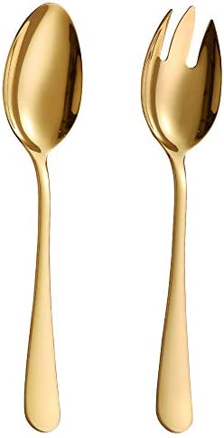 집들이선물 샐러드 서버 색상 택1 Velaze 스테인레스 스틸 Salad Servers Spoon Fork Dishwasher Safe