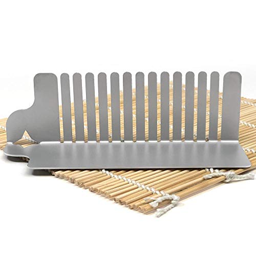 두부 슬라이스 가이더 Raw Rutes - Samurai Tofu Slicer Guide for Cutting Tofu into Perfect Cubes or Slices - Made in The USA from Stainless Steel Specialty Frosted Finish - Dishwasher Safe