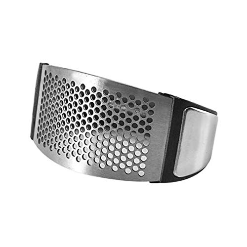 집들이선물 생강 마늘다지기 Stainless Steel Garlic press, Garlic Rocker Garlic Press for Smooth Mashed Garlic, Vegetables and Fruits