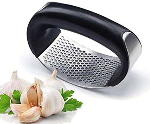 집들이선물 생강 마늘다지기 색상 택1 V-Shine Garlic Presses,Household Manual Garlic Press Device Kitchen Press Rocker,Stainless Steel Garlic Crusher Chopper Mincer,Easy Operate and clean Kitchen for Home Use Tools