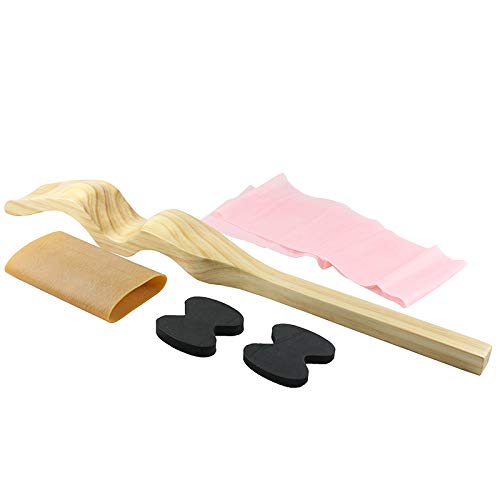 발레 발 나무 스트레쳐 Premium 프로페셔널 Wooden Foot Stretchers Dancers Carrying 가방 Included 2 Bands Foam Pads