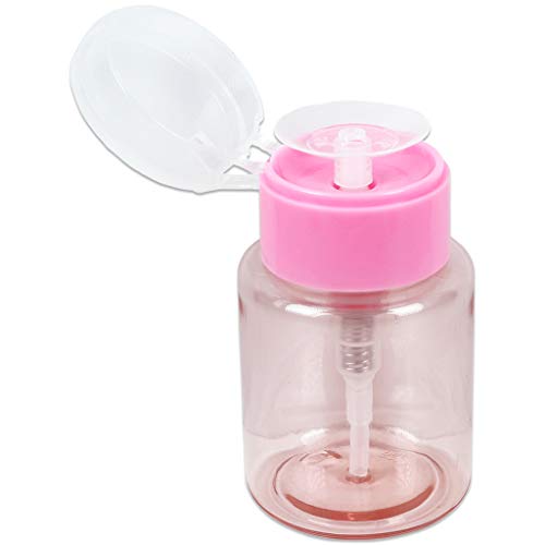 PANA 프로페셔널 No Wording Labeled Push Down 리퀴드 Pumping Bottle Dispenser 3.3 oz PINK