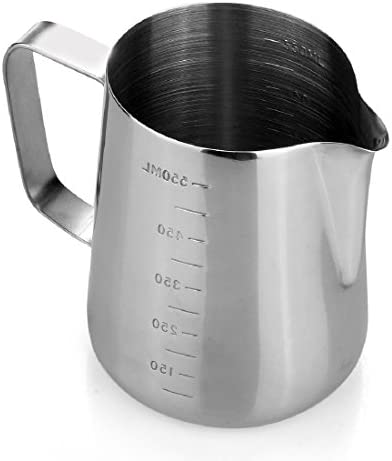 밀크저그 용량 택1 Professional Frothing Jug, Open Design, Heat-Resistant - for Tea, Milk and Latte - Kitchen Accessory
