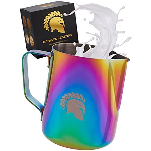 바리스타 레전드 밀크저그 용량 택1 Barista Legends® Milk Jug Stainless Steel with Special Latte Art Spout &ndash Milk Jug for Hobby Barista Made of High Gloss Polished 304 Stainless Steel,