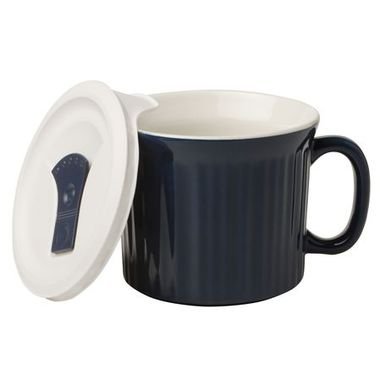 스프볼 스프머그 20oz 미드나잇 컬러 CorningWare French White 20oz Mug with Vented Plastic Cover Midnight