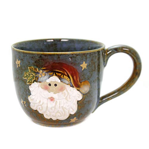 산타클로스 스프볼 스프머그 30oz Large Santa Clause 30 Oz Christmas Soup Mug for Holiday Dining