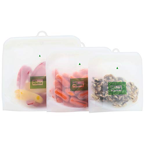 집들이선물 실리콘 밀폐용기 세트 옵션 택1 (수량 확인하세요) NET POSITIVE Reusable silicone food storage bag