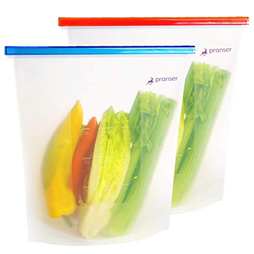 집들이선물 실리콘 밀폐용기 2개 세트 Gallon Reusable Silicone Food Storage Bags 2