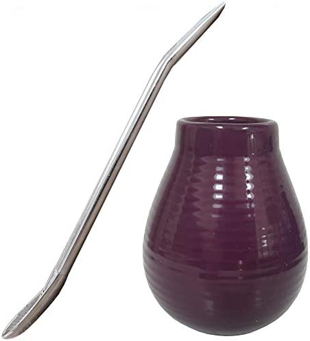 마테차 컵 옵션 택1 ( 상품 구성 확인하세요 ) Gaucho Bruno Large Ceramic Yerba Mate Cup