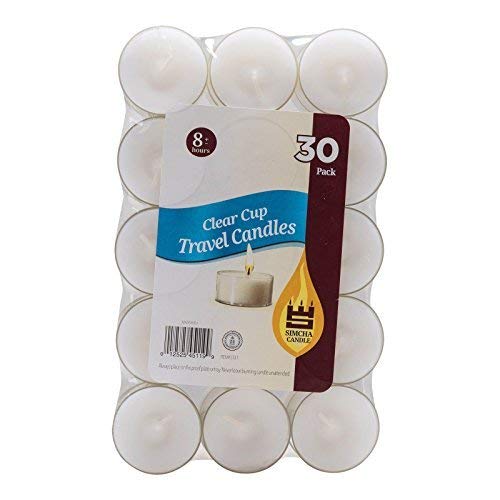 Simcha Tealight Candles No Messy Cleanup Easy Disposal Protects Surfaces Sophisticated 디자인 Burns 8 Hours White Unscented Versatile Usage