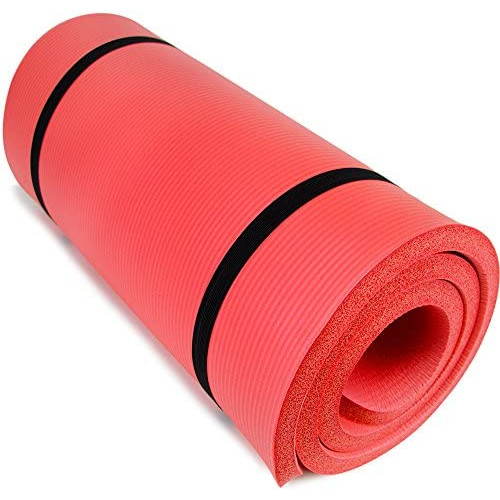Yoga Cloud - Extra Thick 1" Exercise Mat Shoulder Sling 25mm Non-slip Moisture-Resistant Foam Cushion Pilates 워킹 Out Ultra Balance & Support Joint Health Physical Therapy