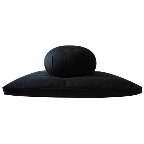 Buckwheat Zafu Large Zabuton Meditation Cushion 세트 2pc Cinnamon