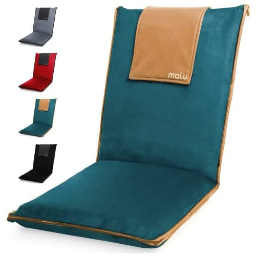 다용도 럭셔리 등받이 각도 조절 가능한 접이식 방석 malu Luxury Padded Floor Chair