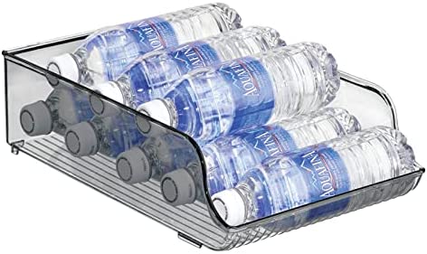 mDesign Large Plastic Pop/Soda Can Dispenser Storage Organizer Bin for Kitchen Pantry, Countertops, Cabinets, Refrigerator, Freezer - BPA Free, Food Safe - 13.5 Long - Clear