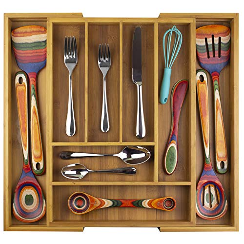 대나무 수저 정리함 서랍 수저통 옵션 택1 Totally Bamboo Drawer Organizer