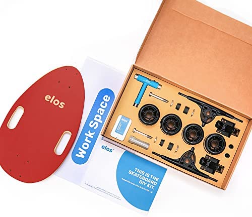 ELOS Skateboard DIY Kit - The Mini Longboard Cruiser Skateboard in a DIY All-in-one kit. STEM Education. Build it Yourself. Fun for Kids and Adults.