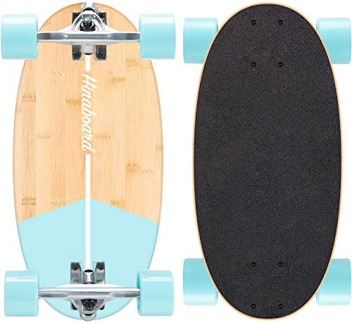 Hi-Na Hinaboard Mini Longboard Protable Skateboard Mini Cruiser Skateboard Mini Skateboard Bamboo Longboard Crusier Skateboard Short Skateboard DIY Skateboard