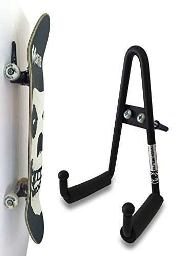 스케이트보드 거치대 Grab & Go Skateboard Longboard Wall Hanger Storage Mount Rack