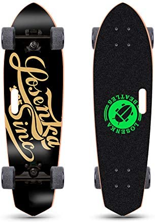 LOSENKA 28 inch Skateboard Complete Cruiser Canadian Maple Deck - 디자인 어린이 Teens Adults