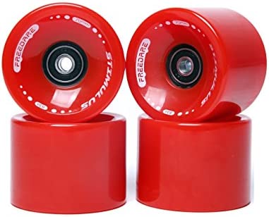 FREEDARE 70mm Longboard Wheels ABEC-7 Bearings Spacers 세트 4
