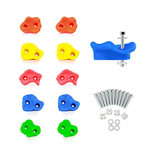 Textured Rock Climbing Holds 어린이 Installation Hardware 크리스탈 Lemon