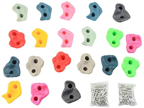 IFOYO Rock Climbing Holds 20 Large Rocks Indoor Outdoor Playground 세트 어린이 Over 4 Years Support 132lbs/60kg