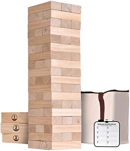 자이언트 젠가 색상 택1 GoSports Giant Wooden Toppling Tower