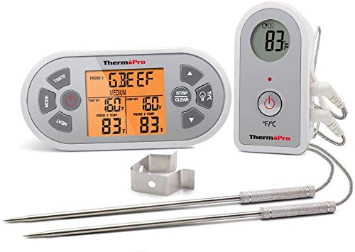 ThermoPro TP22 Digital 무선 원격 Cooking Food Meat Thermometer Oven Smoker BBQ Grill 듀얼 Probe