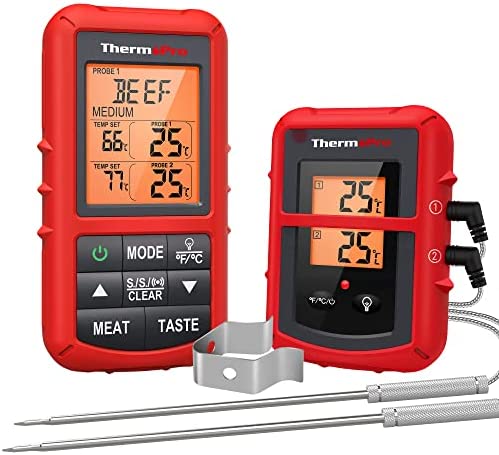 ThermoPro TP20 무선 원격 Digital Cooking Food Meat Thermometer 듀얼 Probe Smoker Grill BBQ